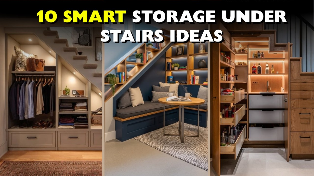 10 Genius Under Stairs Storage Ideas You've NEVER Seen | Small Home Transformation 2026