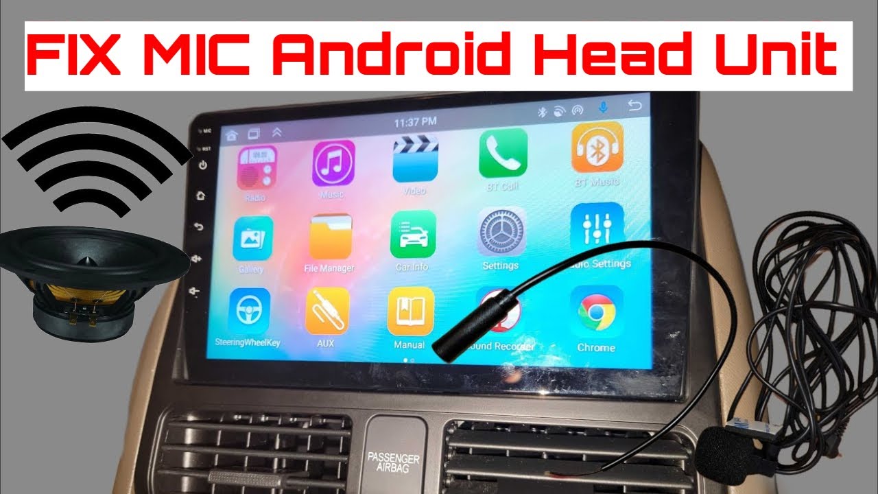 ИСПРАВЛЕНИЕ НИЗКОГО ЗВУКА микрофона Android Auto Apple Car Play Головное устройство автомобильног...