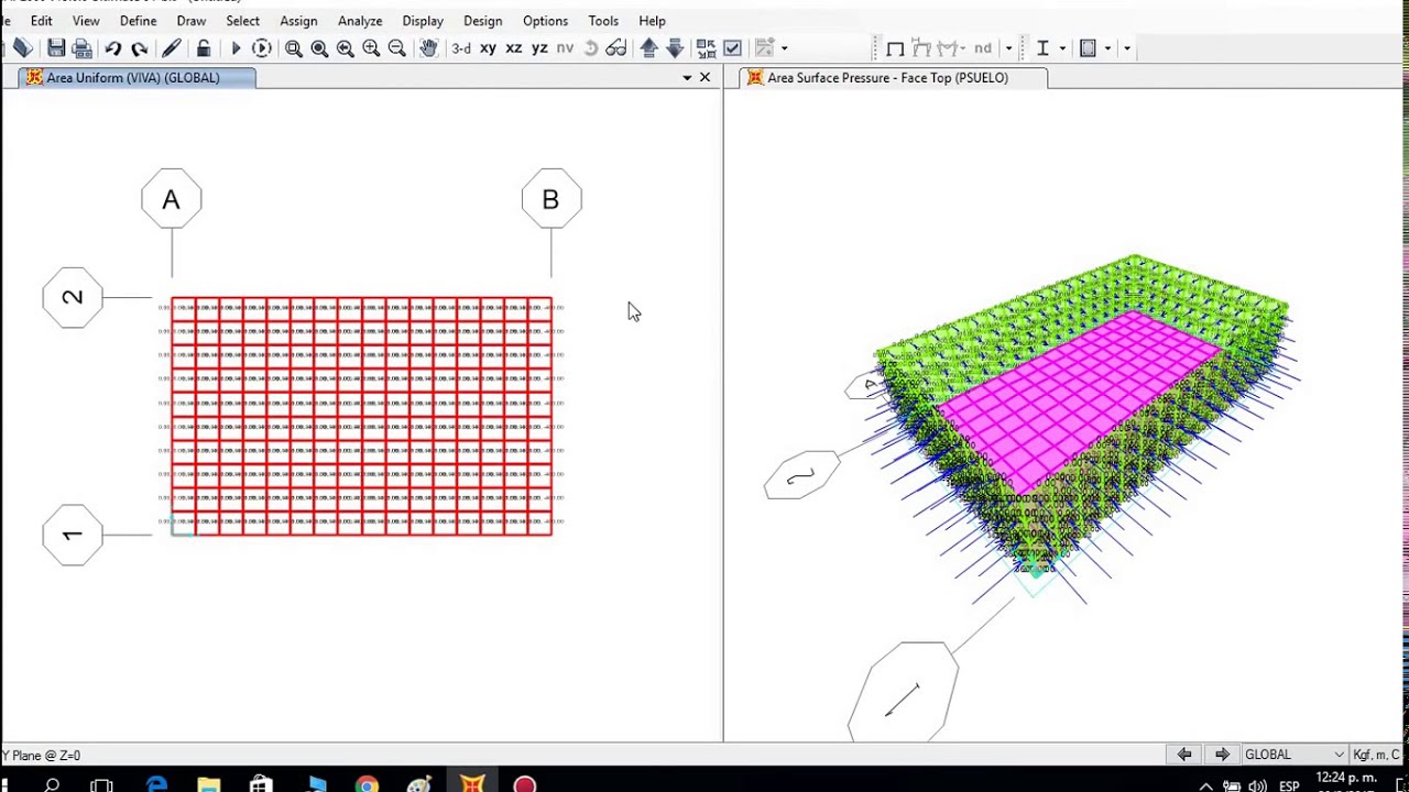 Diseño de una Piscina mediante el programa SAP2000 (Swimming pool structural design)