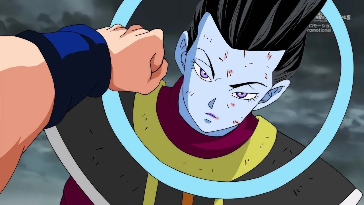 Whis deactivates Ultra Instinct for Goku to see