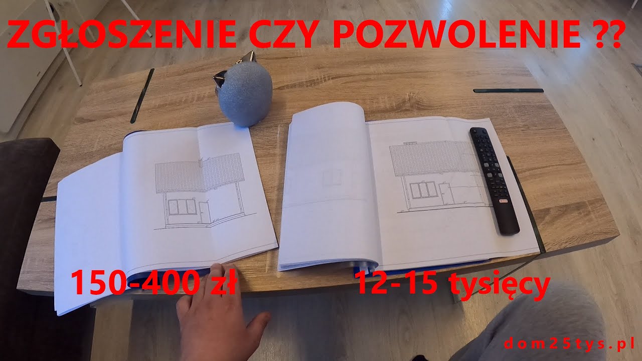 DOM NA POZWOLENIA CZY NA ZGŁOSZENIE CO WYBRAĆ ? R&Oacute;ŻNICE W DOKUMENTACH TEGO SAMEGO DOMU | BRI