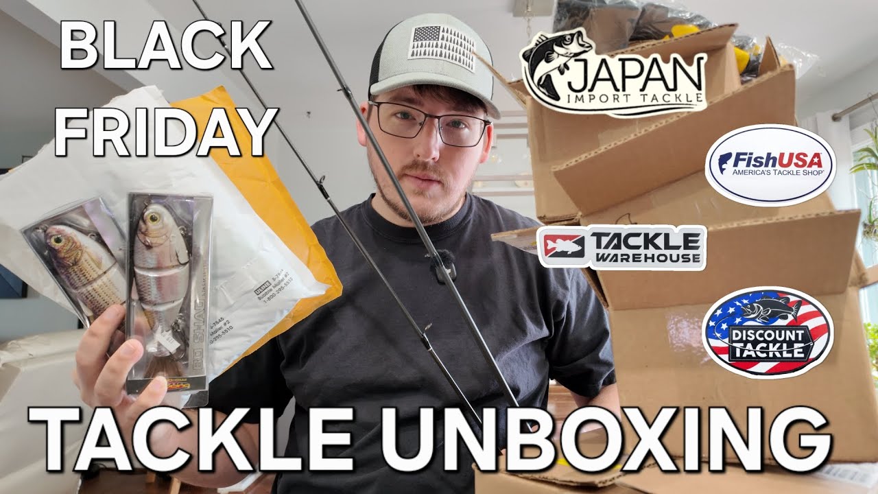 Распаковка рыболовных снастей в Черную пятницу! Часть 2 | TACKLE WAREHOUSE, FISHUSA, DISCOUNT TAC...