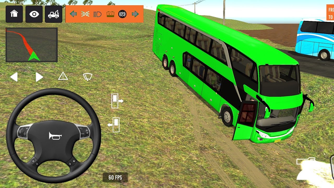 BUS SIMULATOR INDONESA || 🚍Bus  Driving👮‍♂️ City • new Coach bus Simulator-Android Gameplay Bus 2025