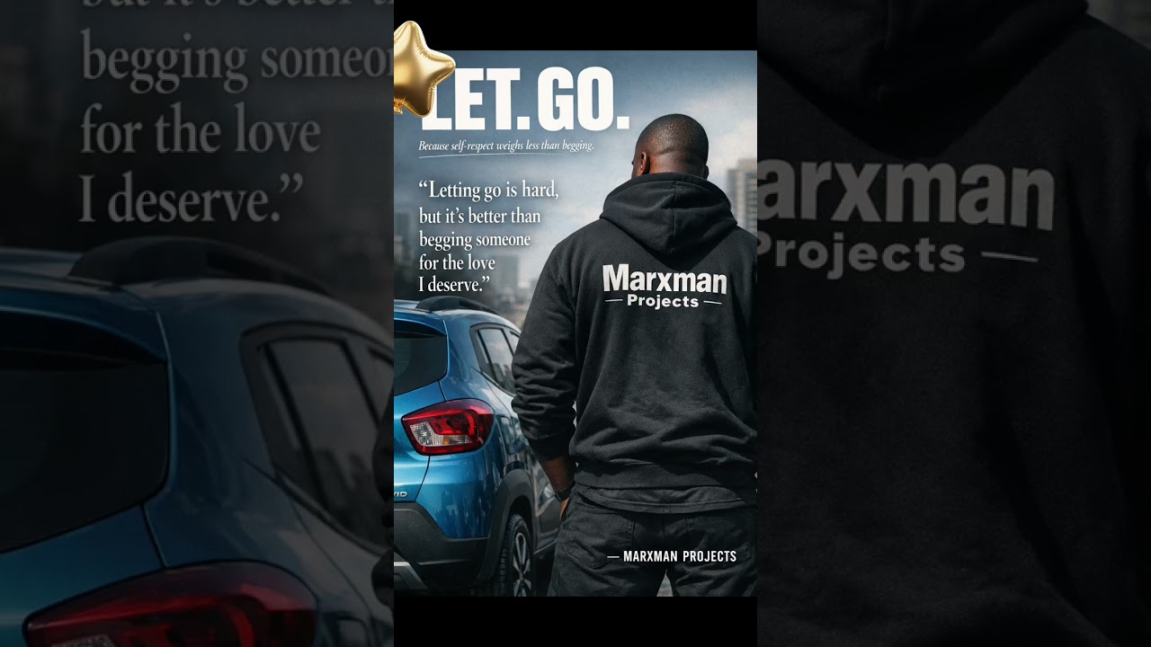 Letting go is hard, but it’s better than begging someone for the love I deserve.— Marxman Projects 