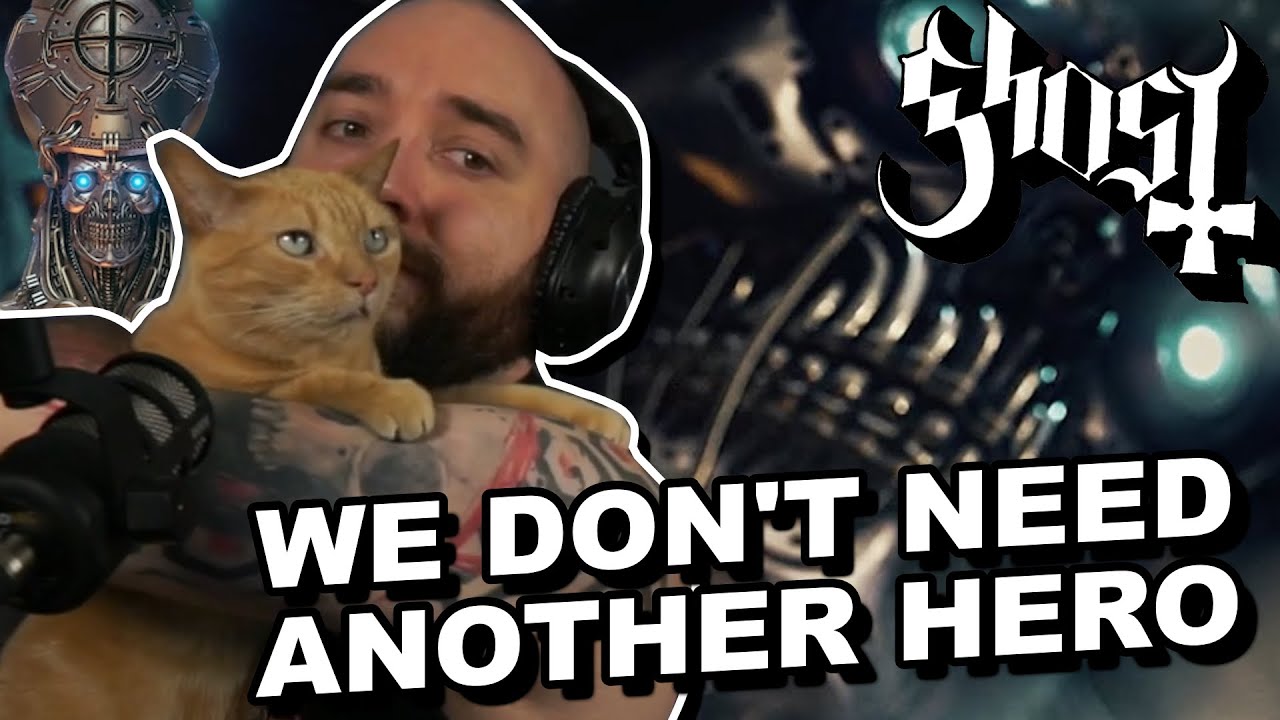 Metal Guitarist AND HIS CAT React to NEW GHOST! We Don't Need Another Hero (Tina Turner Cover)
