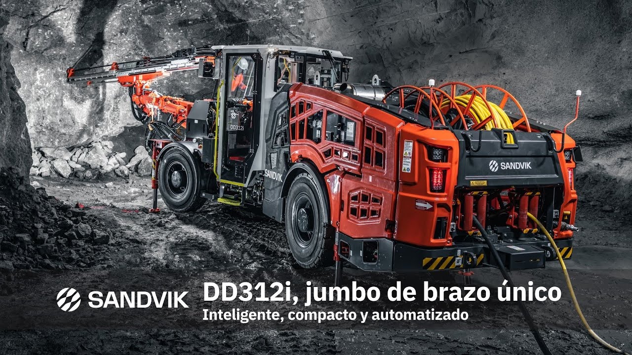 Sandvik DD312i  Jumbo de brazo único inteligente compacto y automatizado. 