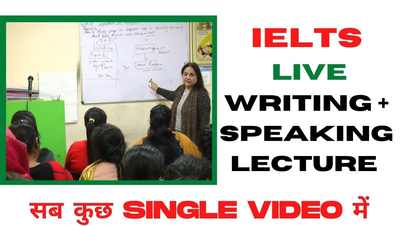 IELTS Live Writing +SPEAKING LECTURE - Everything in SINGLE VIDEO by Dr. Roma