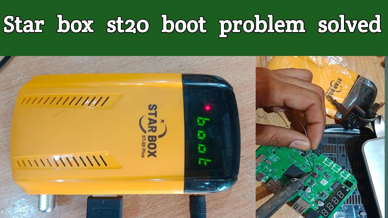 STAR BOX ST-20 PLUS BOOT PROBLEM SOLUTION||STAR BOX Hange on solution