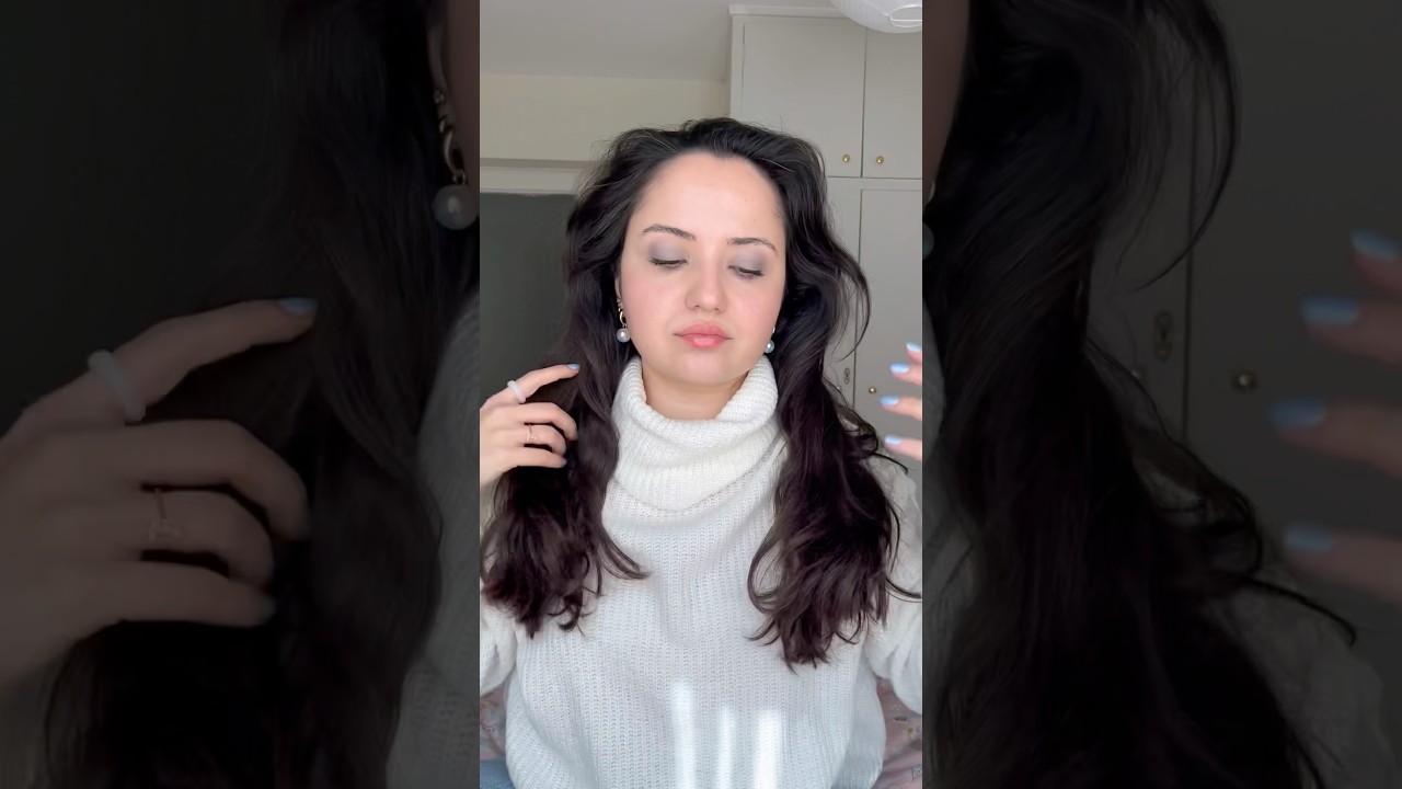 she’s obsessed with blue, again #makeup #grwm