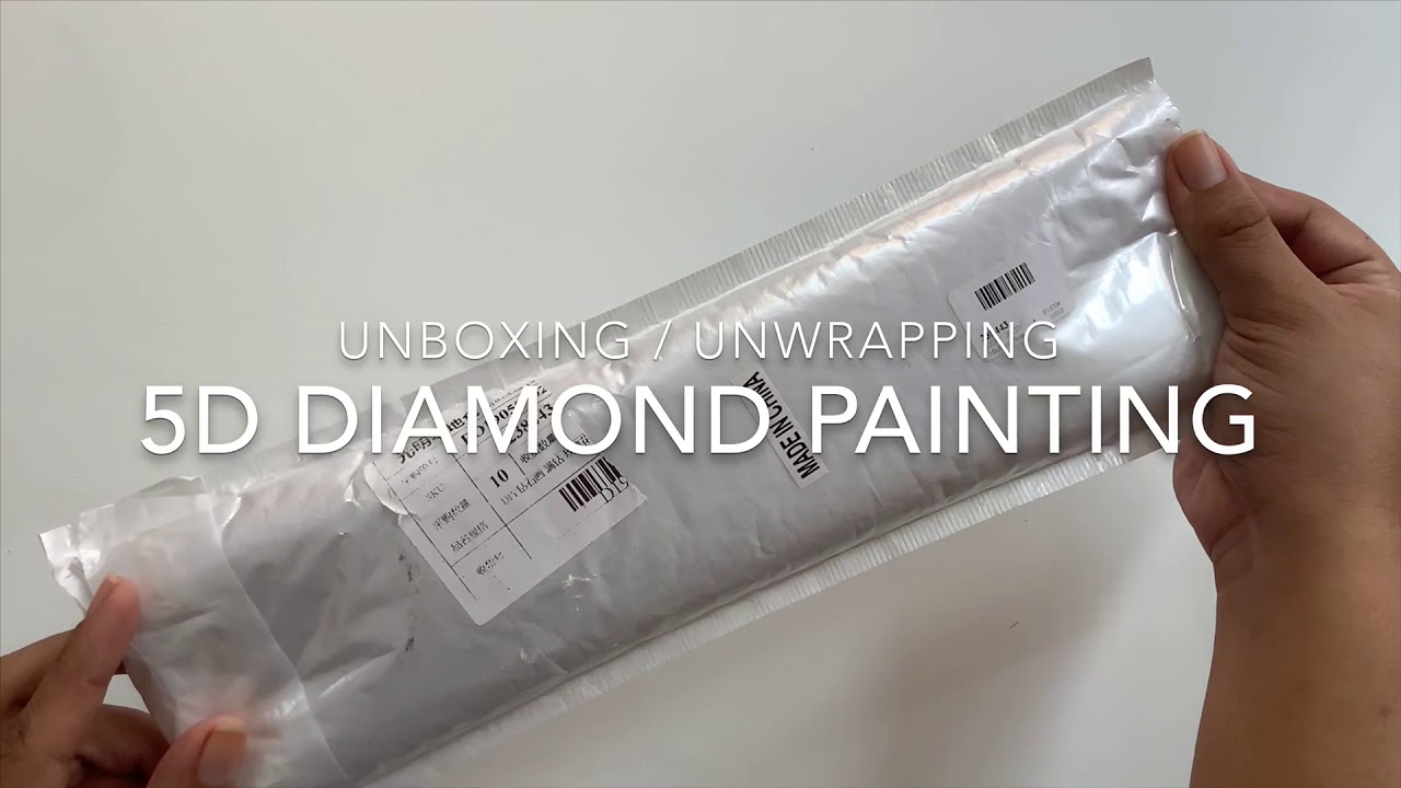 Unboxing / Unwrapping DIY 5D Diamond Painting by Romielyn (Tagalog Version)