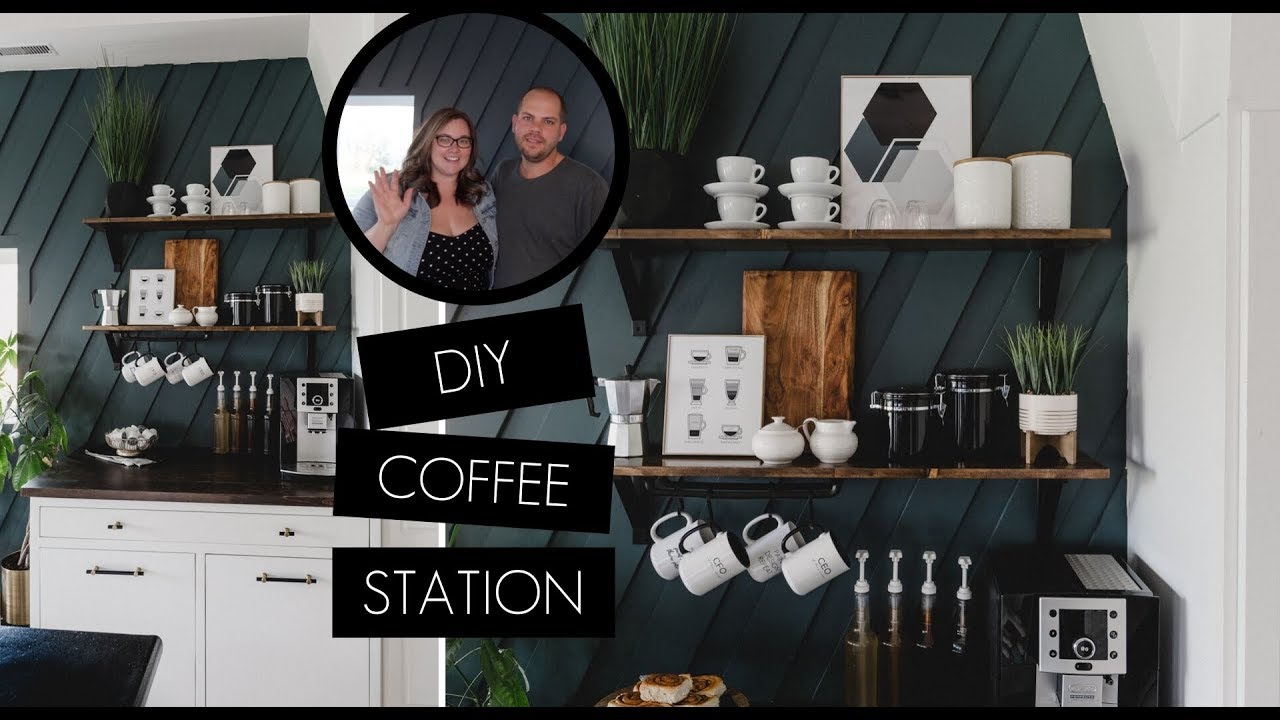 DIY Coffee Station At Home [& Modern Coffee Bar Styling!]