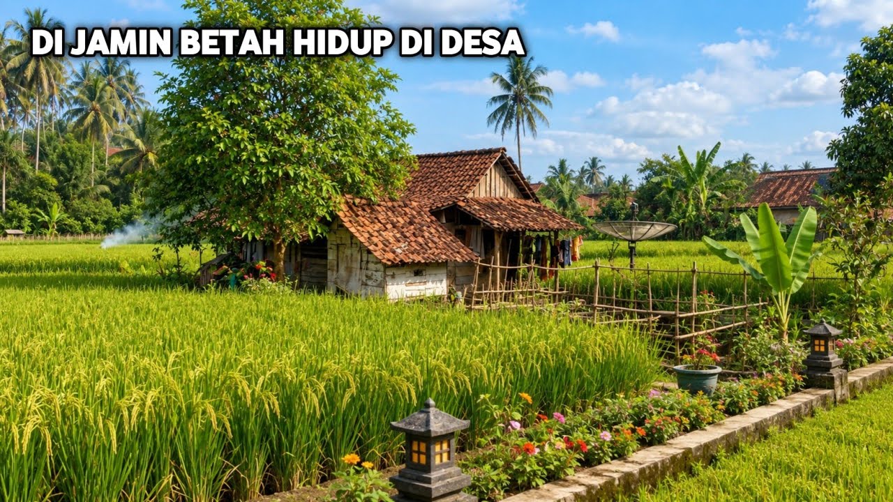Cepat Tonton Sebelum Di Hapus... Suasana Hidup di Pedesaan Kampung Sukadamai Bikin Betah Asri