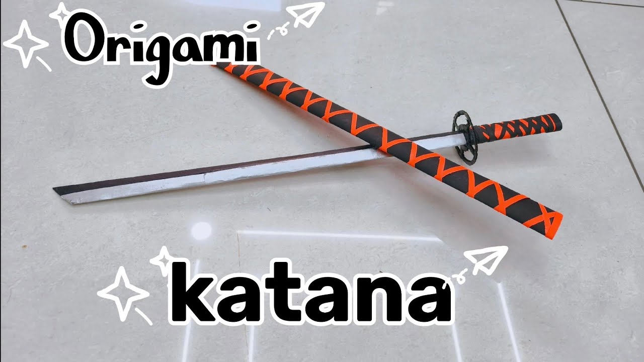Origami Samurai Katana ⚔️🤩🤩#speedcraft #origami .