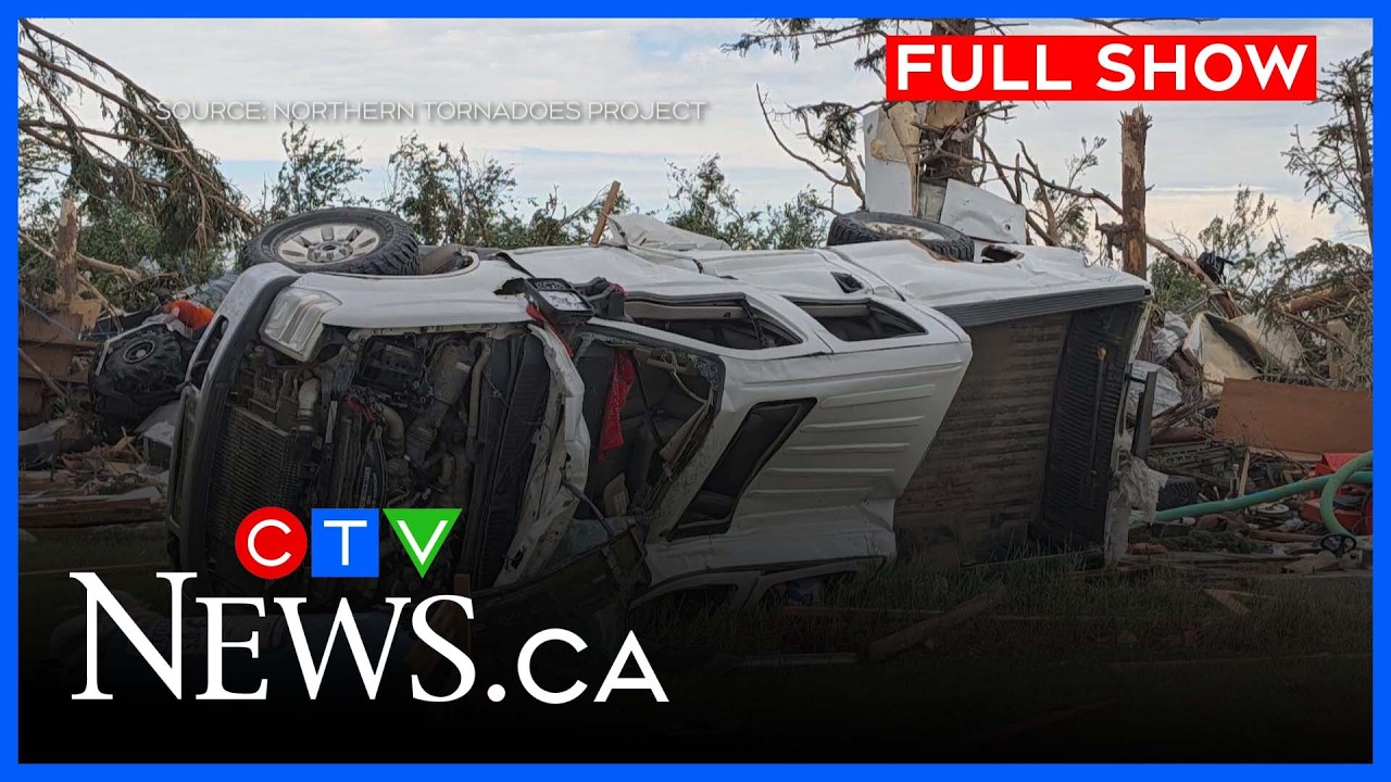Торнадо в Саскачеване привел к разрушениям вдоль границы с США | CTV News Regina в шесть часов, 1...