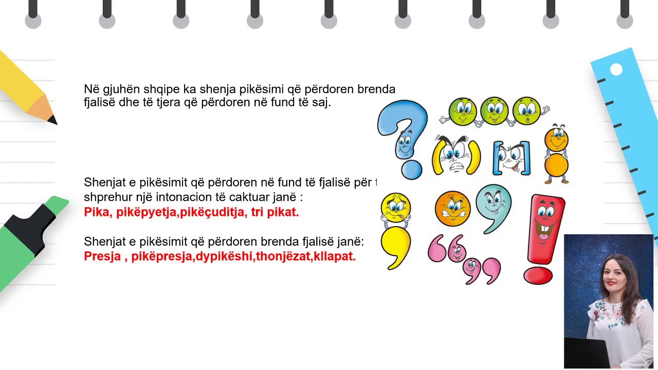 Klasa 4  - Gjuhë shqipe  - Gjuhë - Shenjat e pikësimit