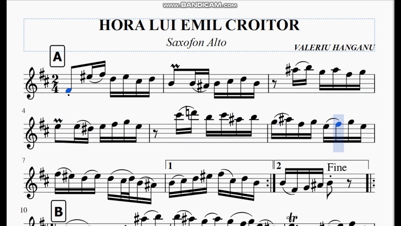 Hora lui Emil Croitor- Saxofon