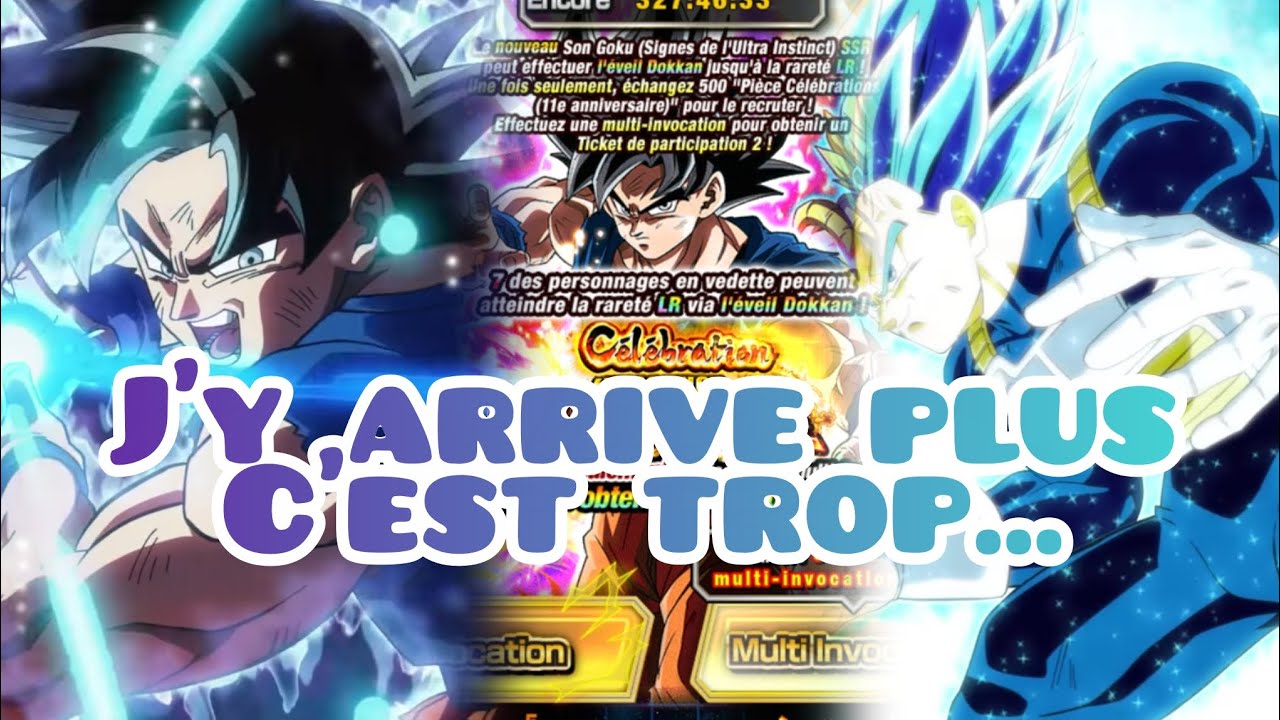 Je vais devenir fou 😑 Portail CÉLÉBRATION DU DRAGON Goku Ultra Instinct+VÉGÉTA BLEU ÉVO DOKKAN 11ANS