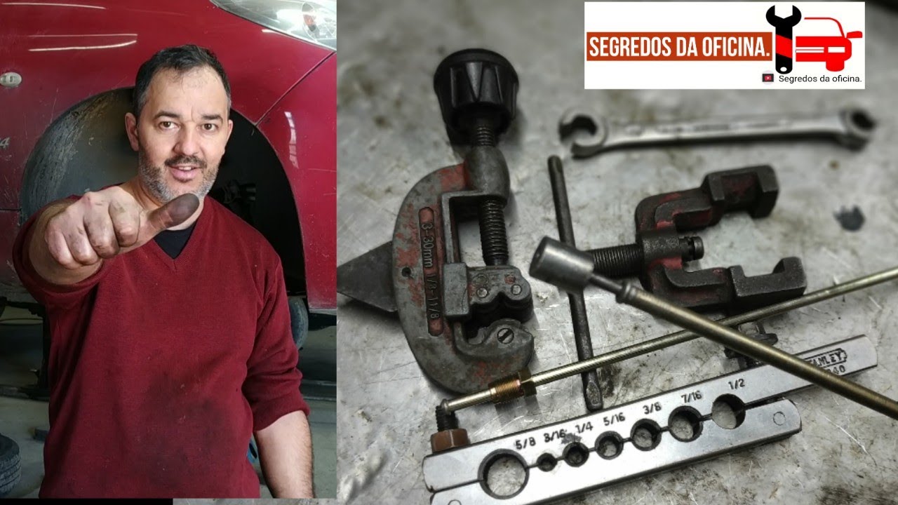 como fazer flange original em cano de freio , ferramenta de fazer flange original.