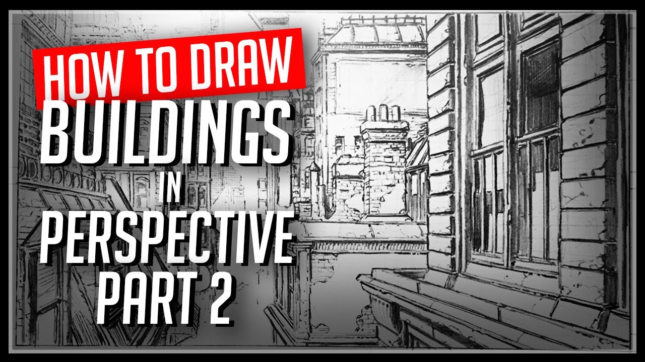 How to Draw Buildings in One Point Perspective part 2
