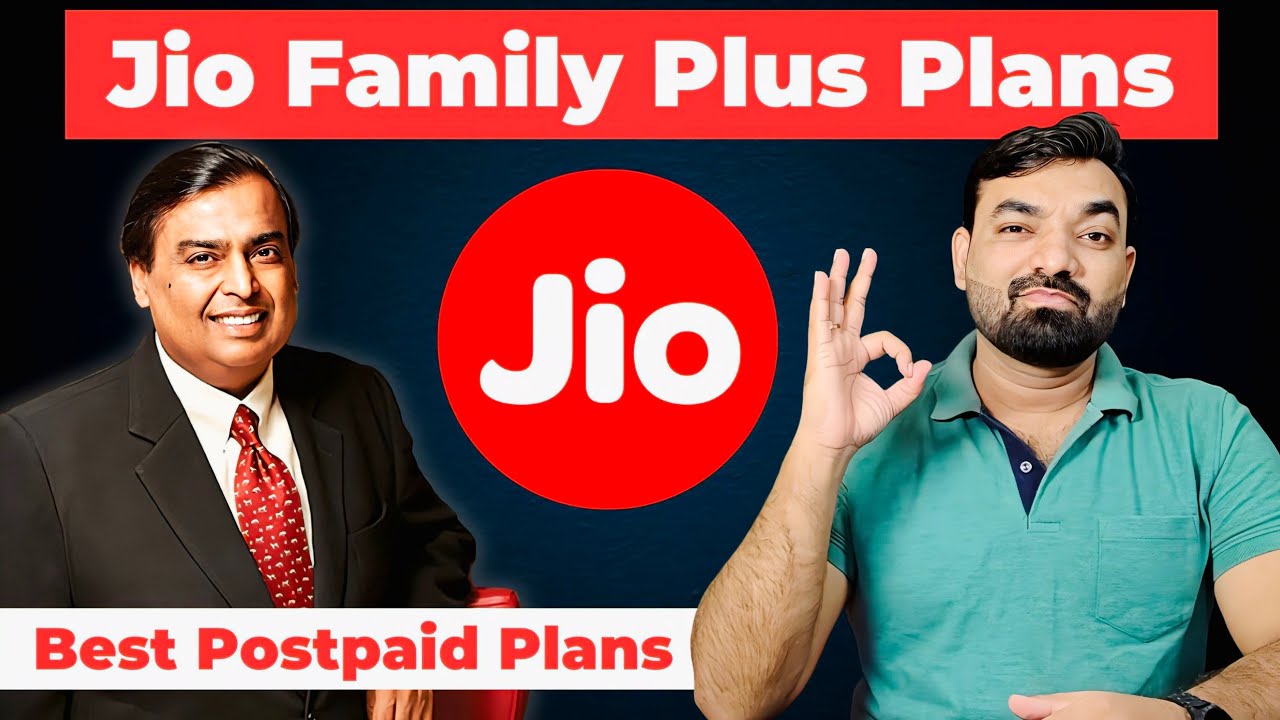 Jio Family Plus Plans - Best Postpaid Plans #jio5g #telecomnews #jiopostpaid #jio