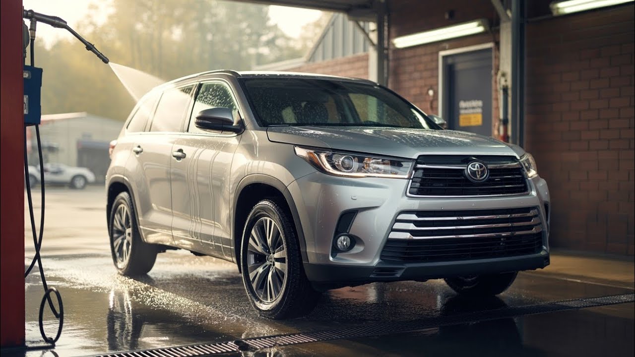 Doing A Quick Wash On the Toyota highlander.