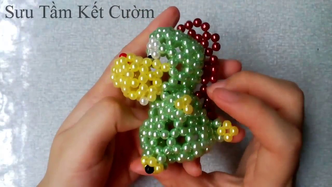 Kết Cườm - Hướng dẫn kết cườm khủng long mập 1/3