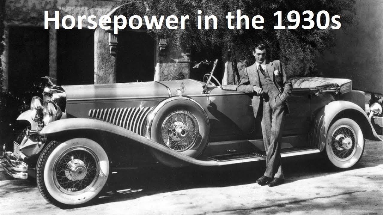 Horsepower in the 1930s.