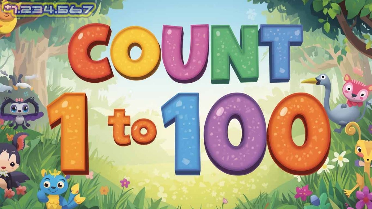 Счет от 1 до 100 для детей | Песенка про числа от 1 до 100 | Счет от 1 до 100 | Песенка для детей...