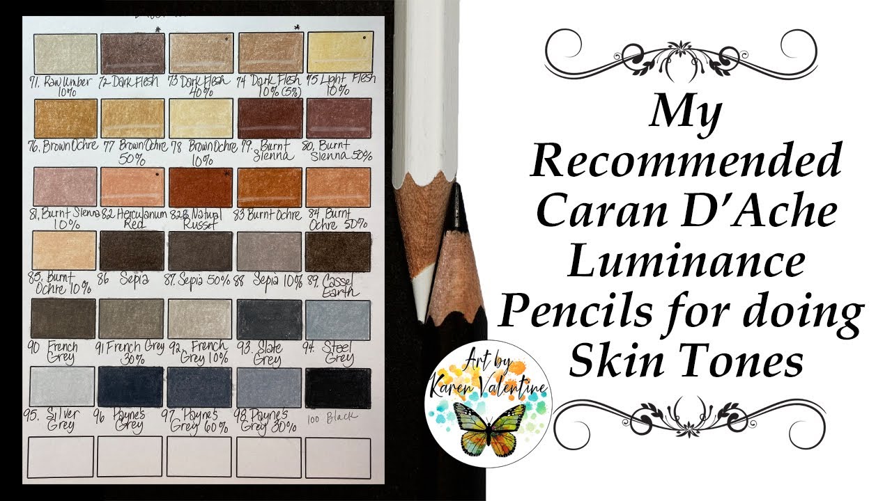 My Recommended Luminance Pencils for doing Skin Tones