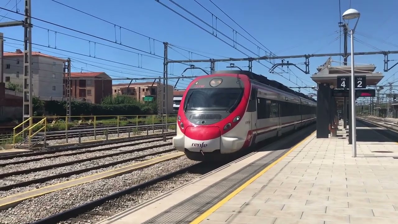 CIRCULACIONES DE TRENES POR SANT VICENÇ DE CALDERS LINEA R2 SUD-R4-RT2-R13-R14-R15-R16 Y R17