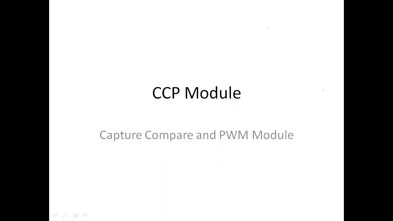 Compare mode operation of CCP module