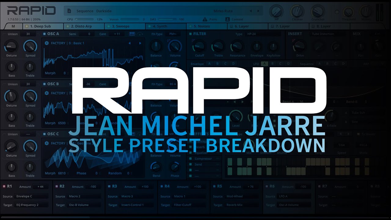 Rapid Preset Breakdown | Jean Michel Jarre Style | Music Production Tutorials