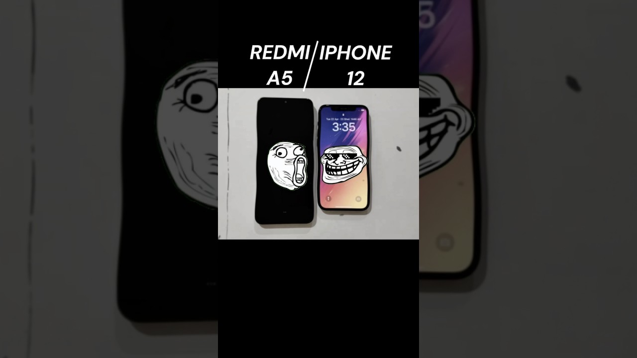 Redmi A5 vs iPhone 12 - Insane Speed Test⚡️#shorts #viralvideo