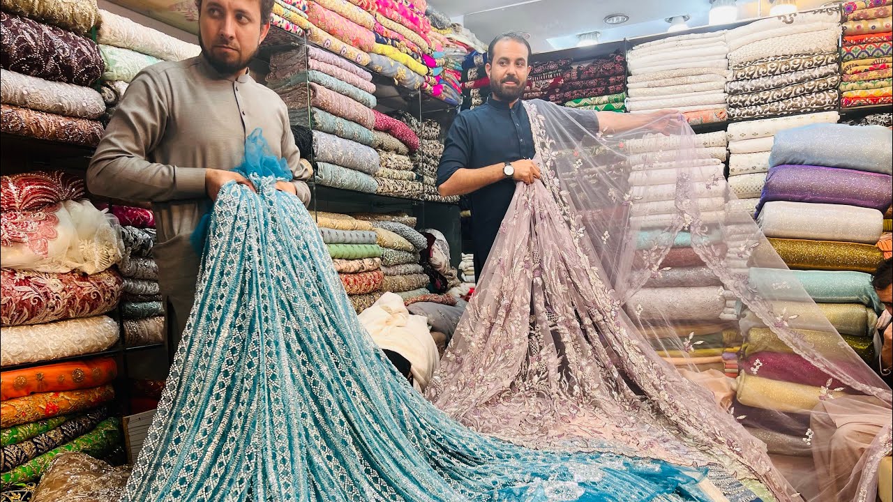 NET FABRIC 😍 New Arrival Wedding Collections | Cutdana fabric | Pakistani Dresses 2023 | US Bridal