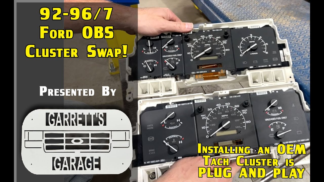 Как заменить блок OBS Ford Cluster, включив в него тахометр!