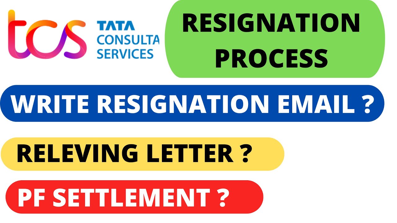 RESIGNATION PROCESS IN TCS 2022 | RESIGNATION ACCEPTANCE EMAIL , RELEIVING LETTER IN TCS | #tcs