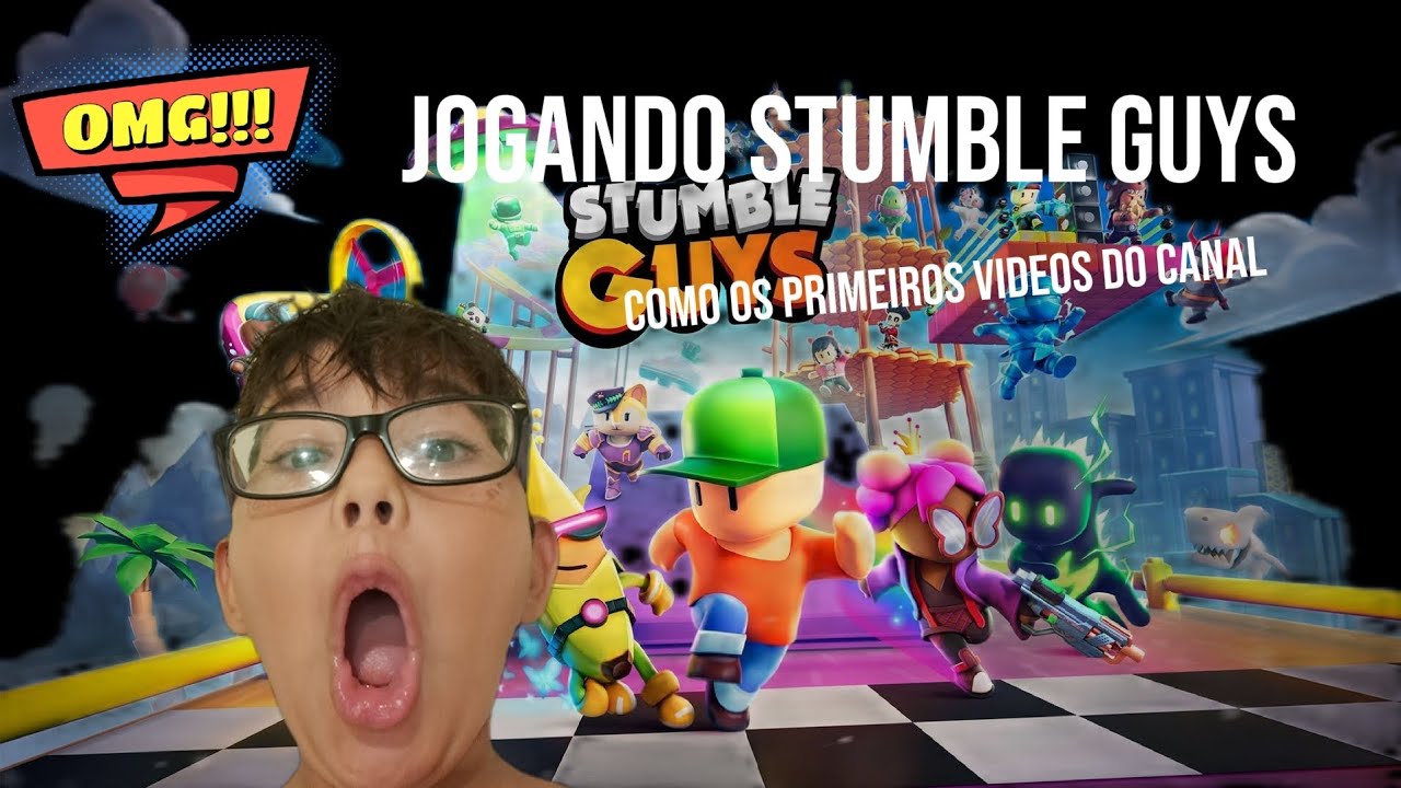 Jogando STUMBLE GUYS na conta do meu irmão - ele ficou bravo