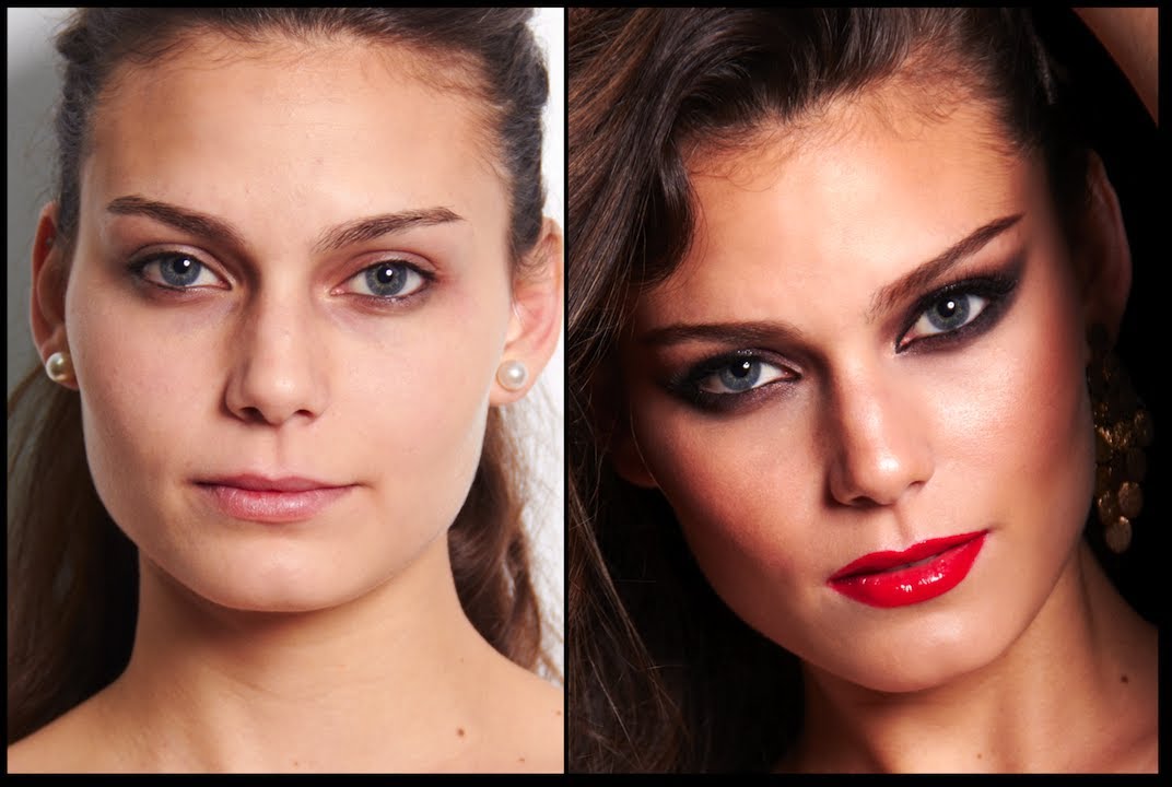 Maquillaje Ojos y Labios Intensos-80's inspired
