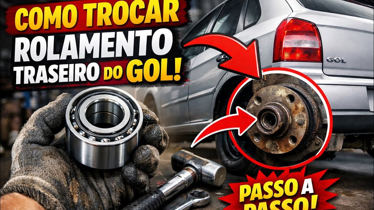 Como efetuar a troca do Rolamento traseiro do gol G1,G2,G3,G4 e G5 🛠