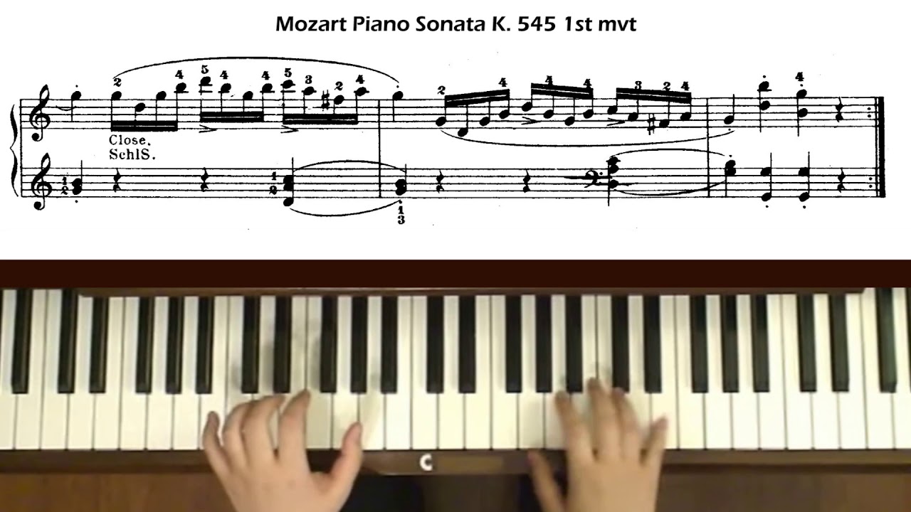 Mozart Piano Sonata in C Major K. 545 Allegro mvt by Jane's friend Kiyona