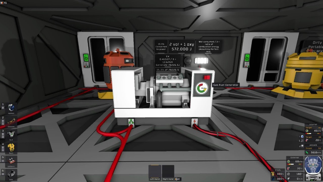 Stationeers: Gas Fuel Generators