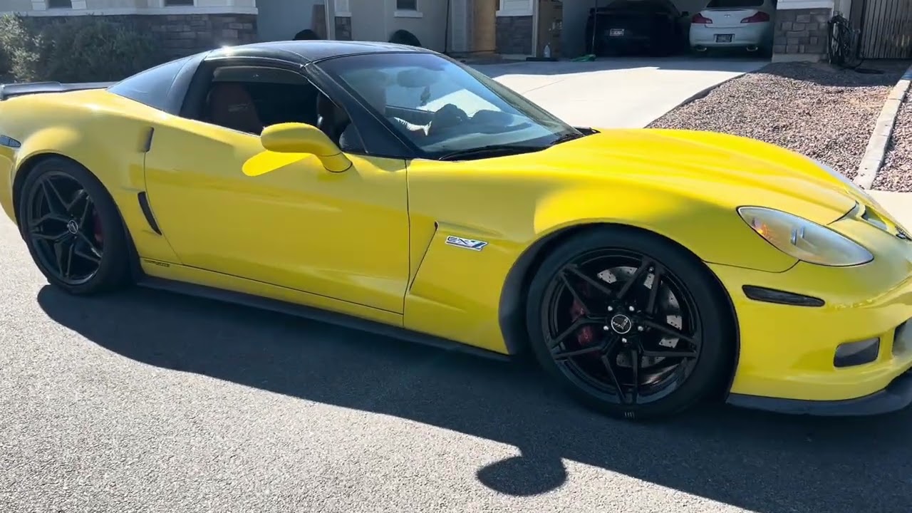 Test Fitting Zr1 Wheels With Slick Tires On C6Zo6 - Super Clean ✅👍🏼
