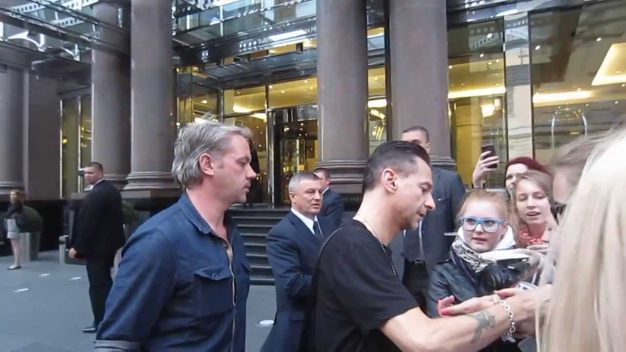 Dave Gahan & his family arriving at Ararat Park Hyatt in Moscow 21st June 2013
