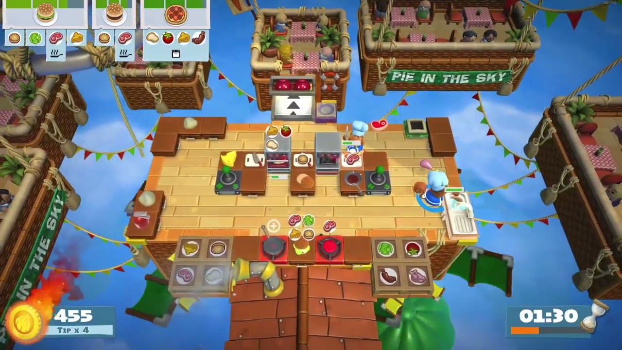 Overcooked! 2 - Story 6-4 (1 player) Score: 1239