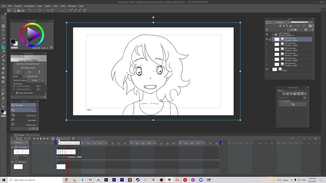 Clip Studio Paint - How to add an existing drawing into an animation.
