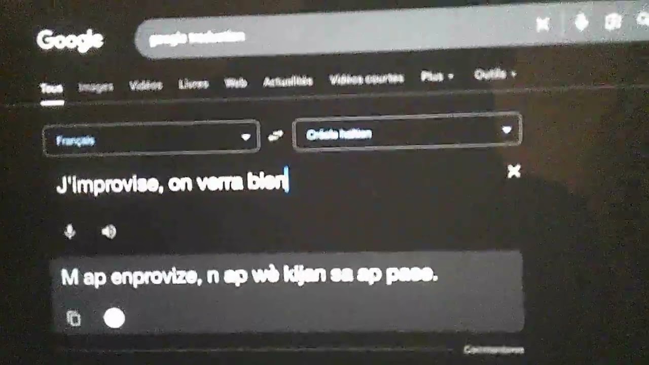 Je React a la langue la plus drole de Google Traduction