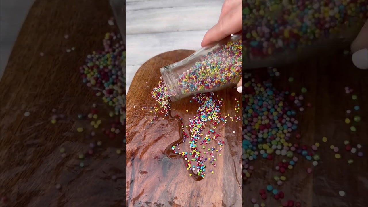 How to make homemade dolphin chocolate icecream or cake decoration & sprinkles #chocolate #dolphin