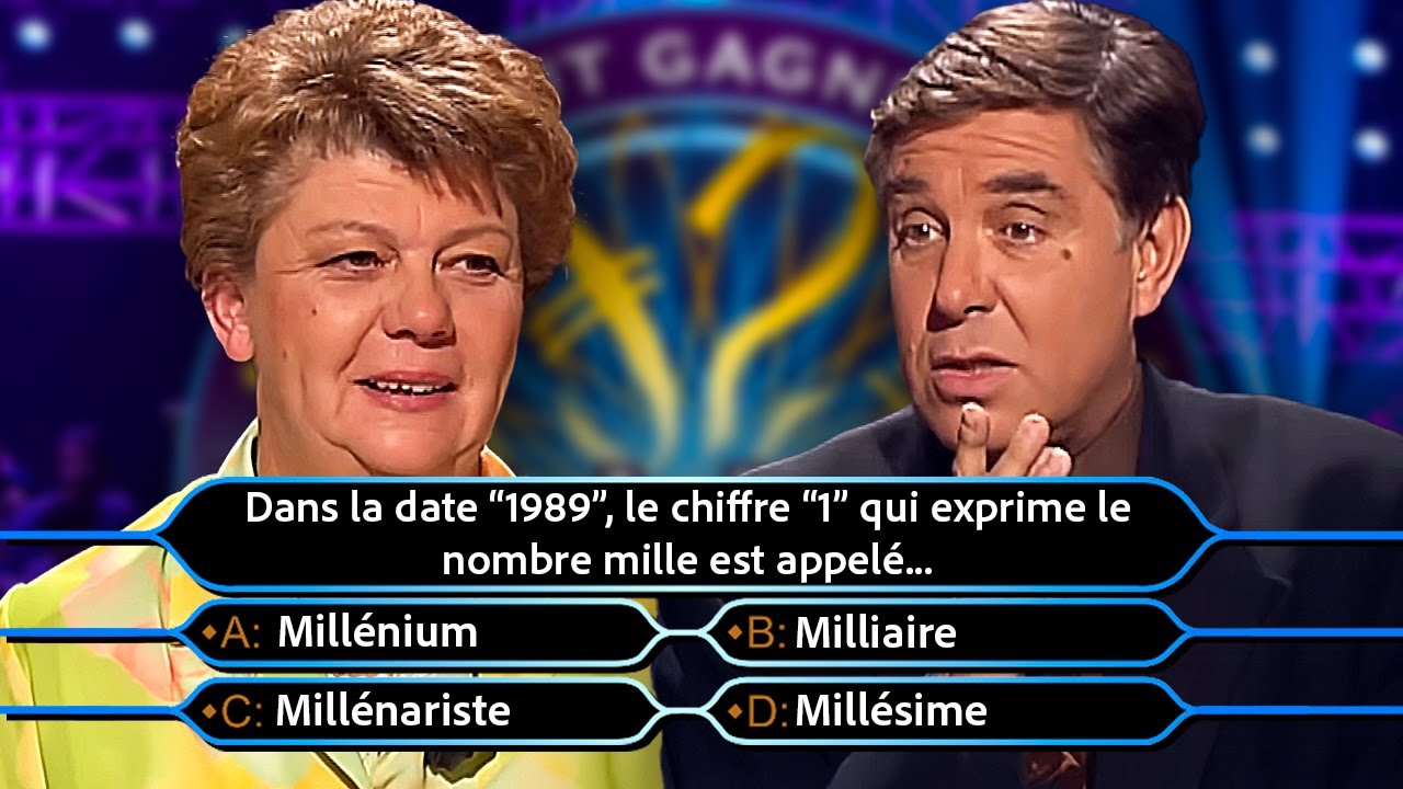 Qui Veut Gagner des Millions ? - Marie-Rose (p2), Frederic, William, Daniel (p1) | 20-10-2001