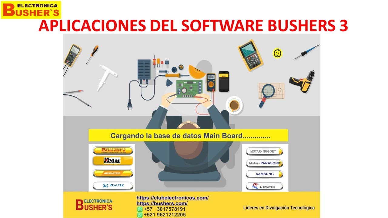 DIAGNÓSTICO DE MAIN BOARD CHINAS CON SOFTWARE BUSHERS