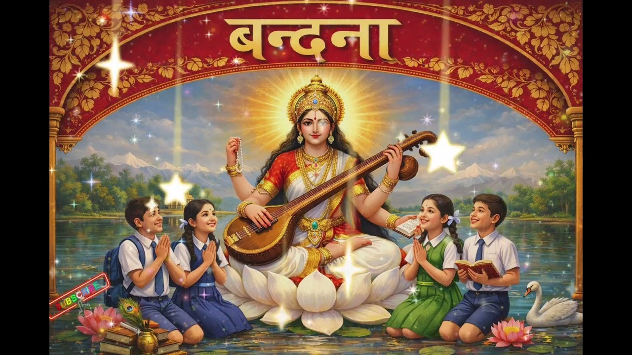 🌿 Maa Saraswati Vandana | Best Prayer for Students Before Study🌿 #viral #maa #saraswati #bhakti  